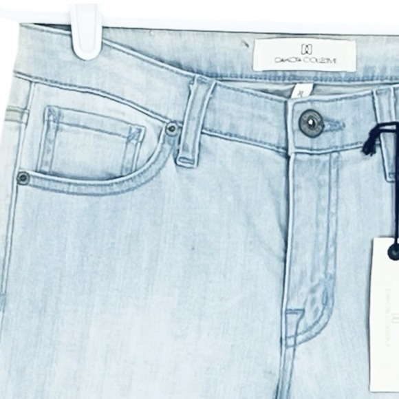 DAKOTA Collective Womens Khloe Blue Skinny Jeans Size 26 Distressed Low Rise NWD - Picture 12 of 14